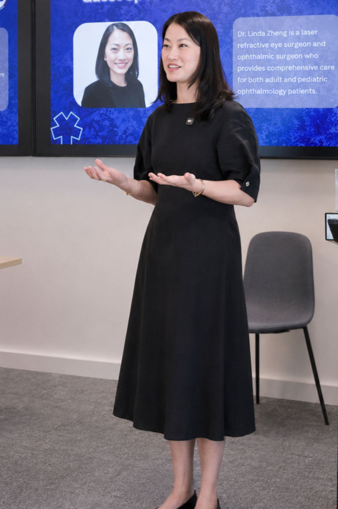 Dr Linda Zheng conference presenting_edi