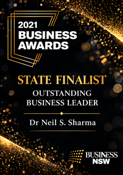 Business NSW Awards State Finalist for Oustanding Business Leader Dr Neil Sharma