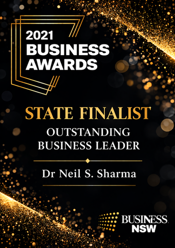Business NSW Awards State Finalist for Oustanding Business Leader Dr Neil Sharma