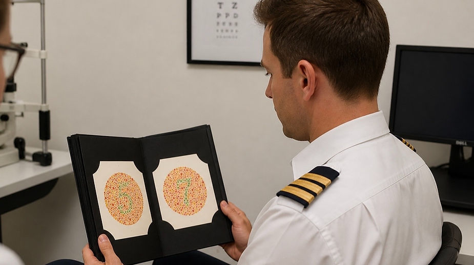 Aviation ophthalmology colour vision tes
