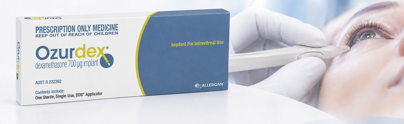 Ozurdex implant packaging with applicato