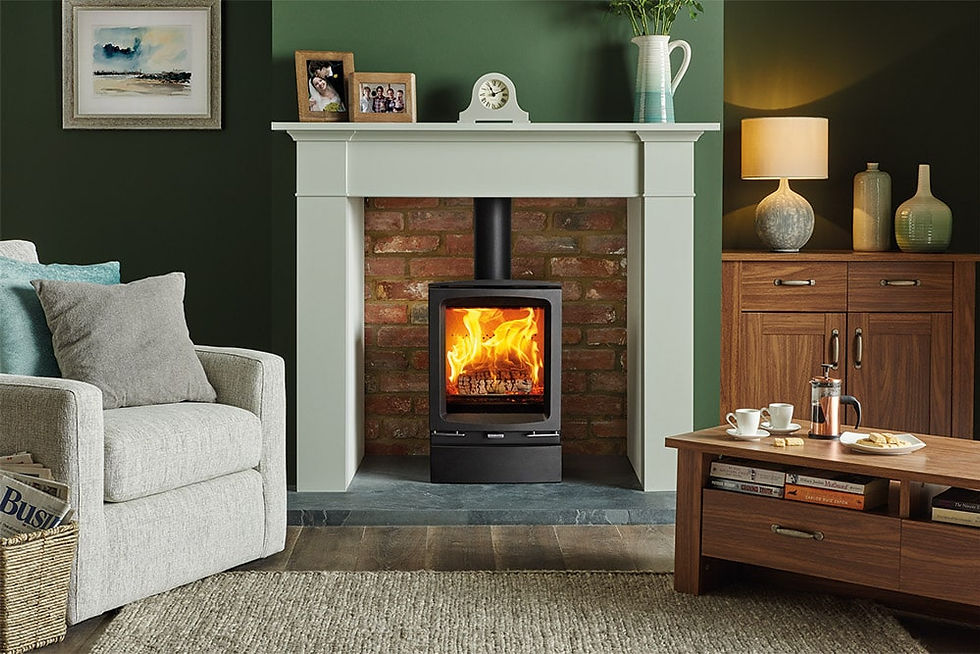 Thumbnail: Stovax Vogue Midi within fireplace setting