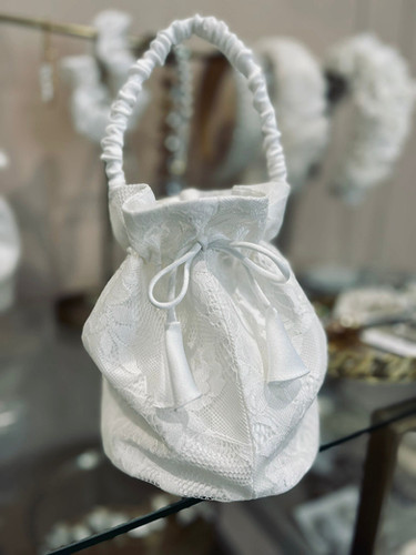 HANDMADE DRAWSTRING BRIDAL BAGS VARIOUS STYLES Story of My Dress