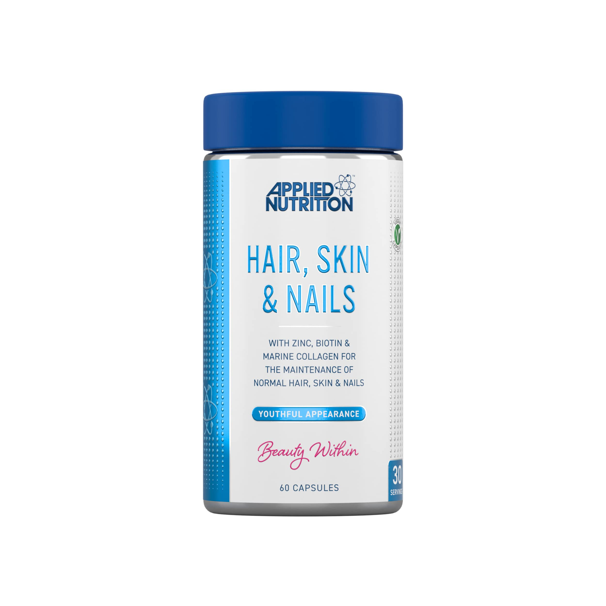Hair Skin & Nails Collagen by Applied Nutrition 60 Capsules