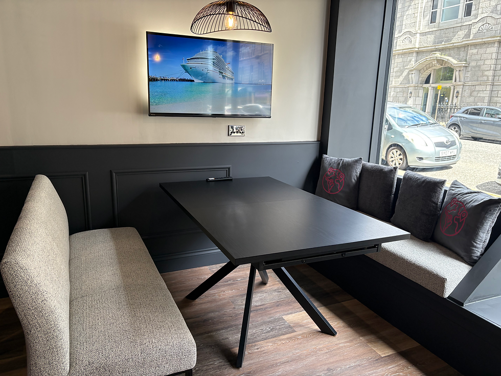Butlers Travel Dining Area by One Design Aberdeen Shop Refit