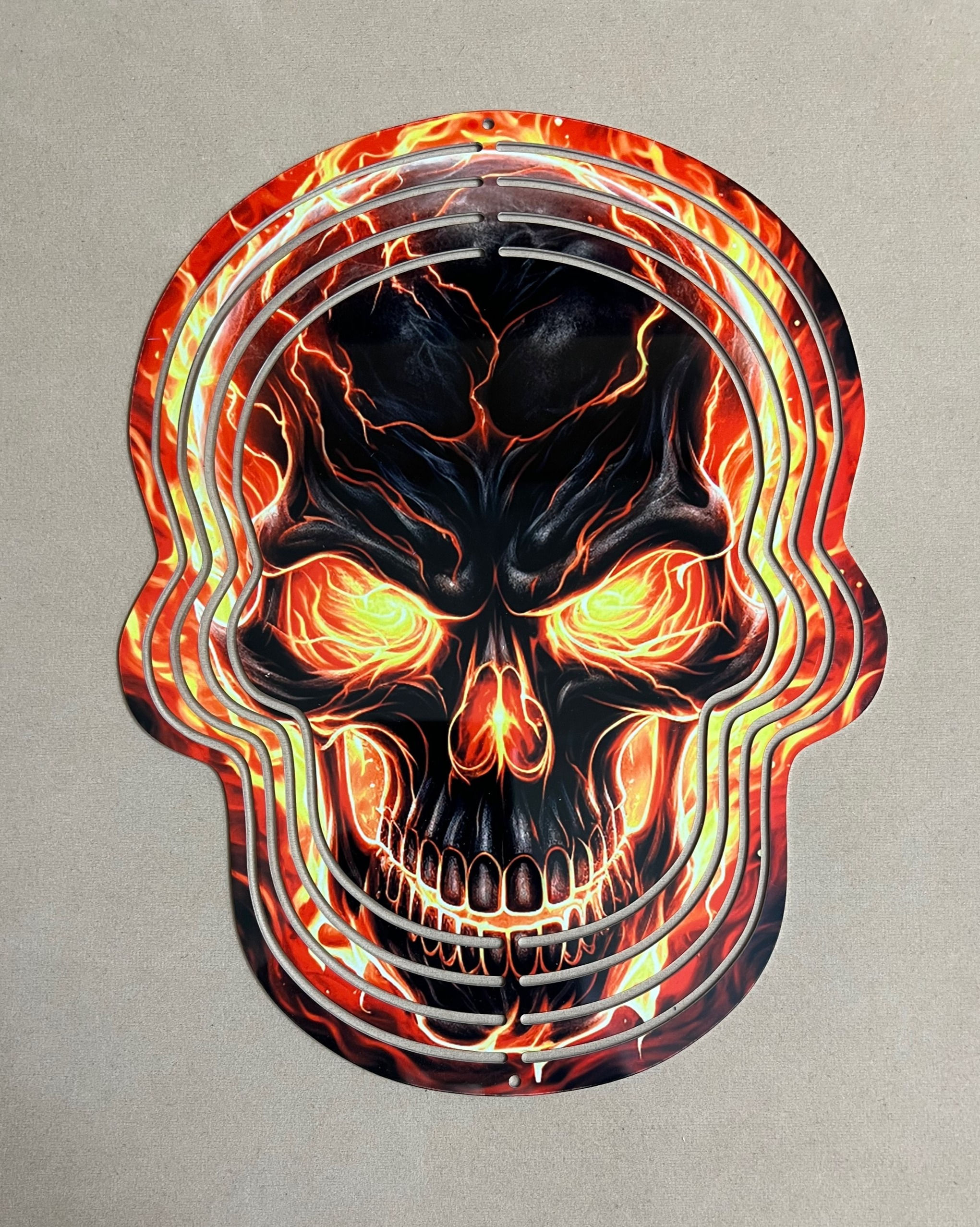 Fire in Eyes Skull