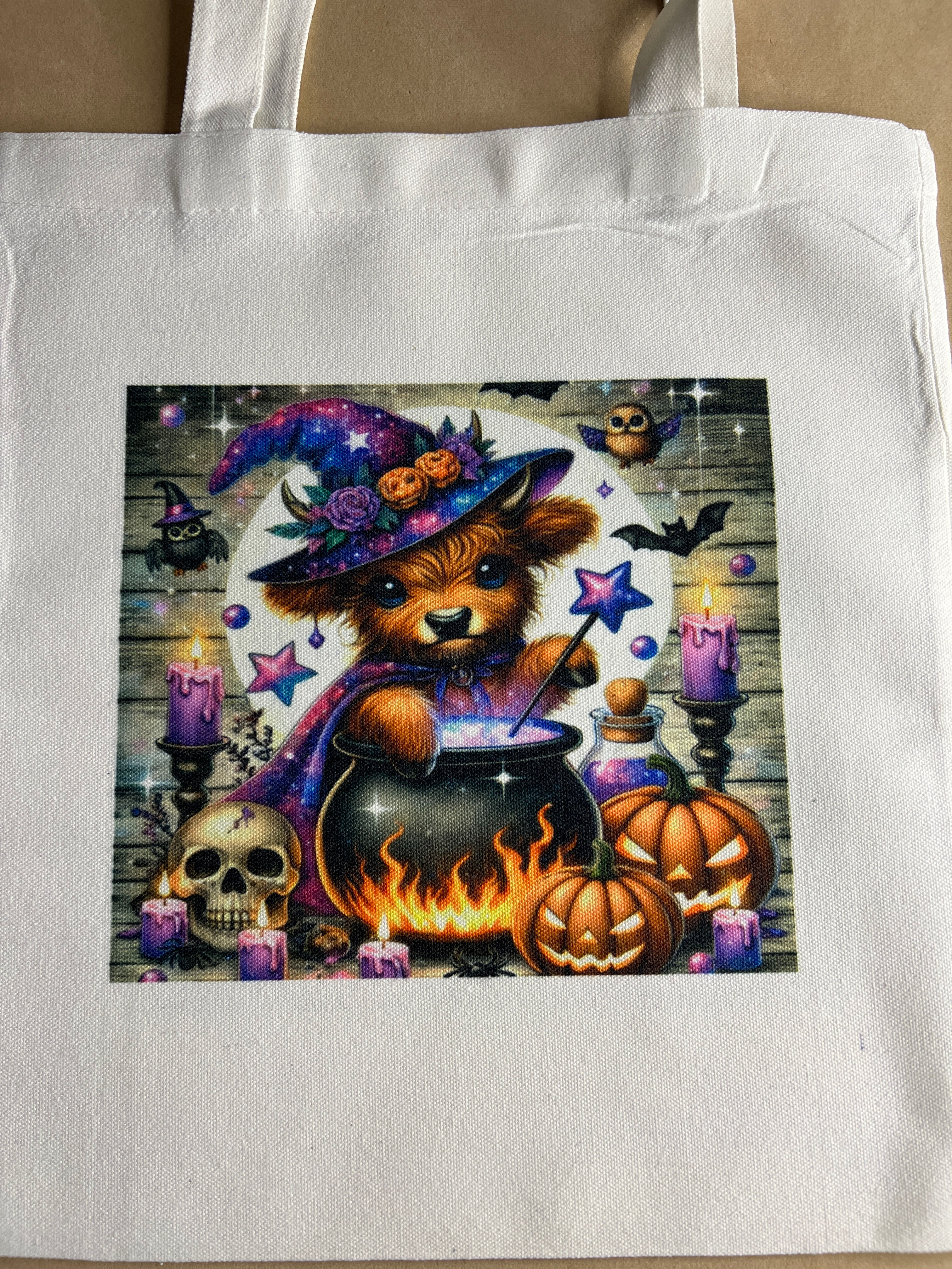 Witchy Highland Cow And Cauldron