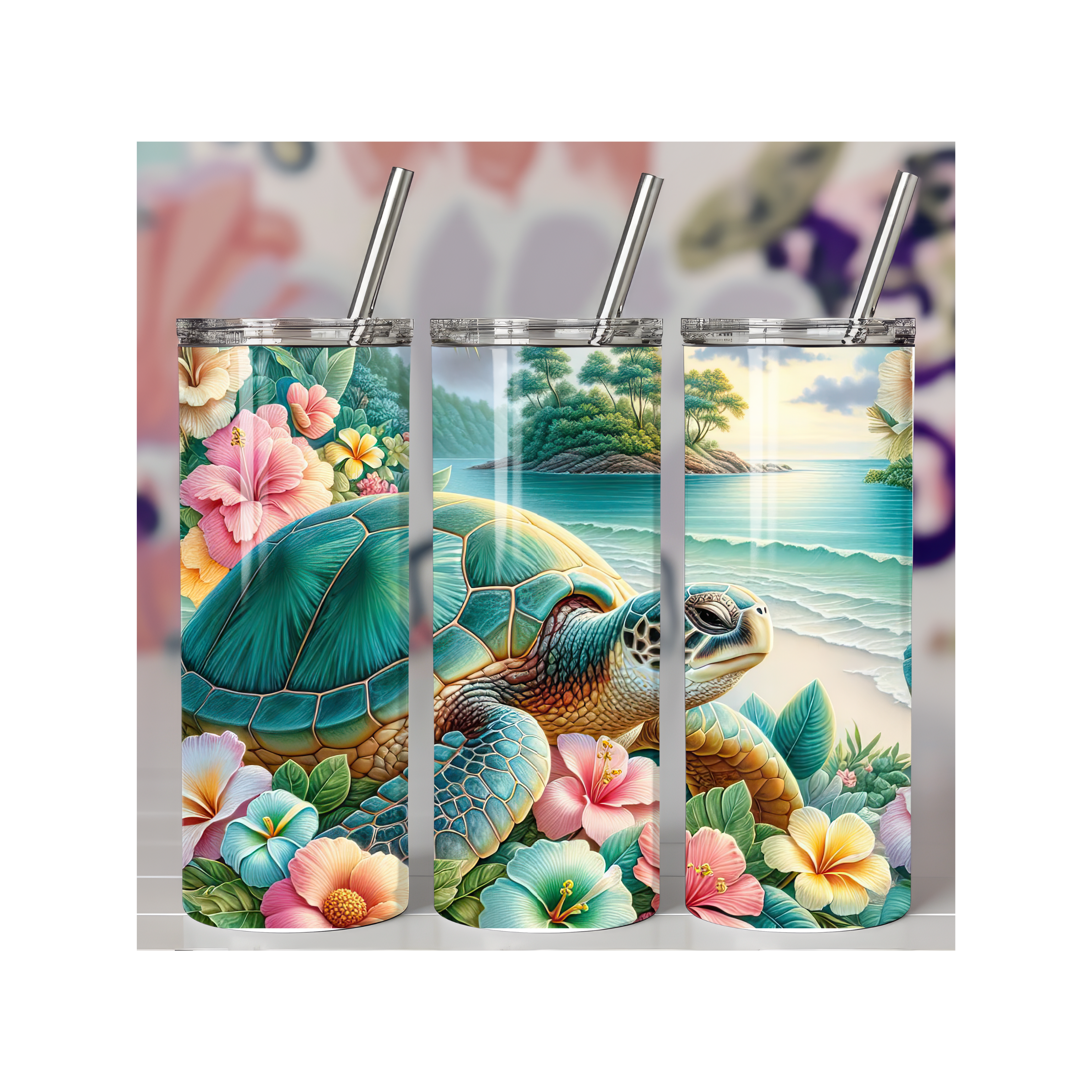 Sea Turtle Hanging In The Sun Tumbler