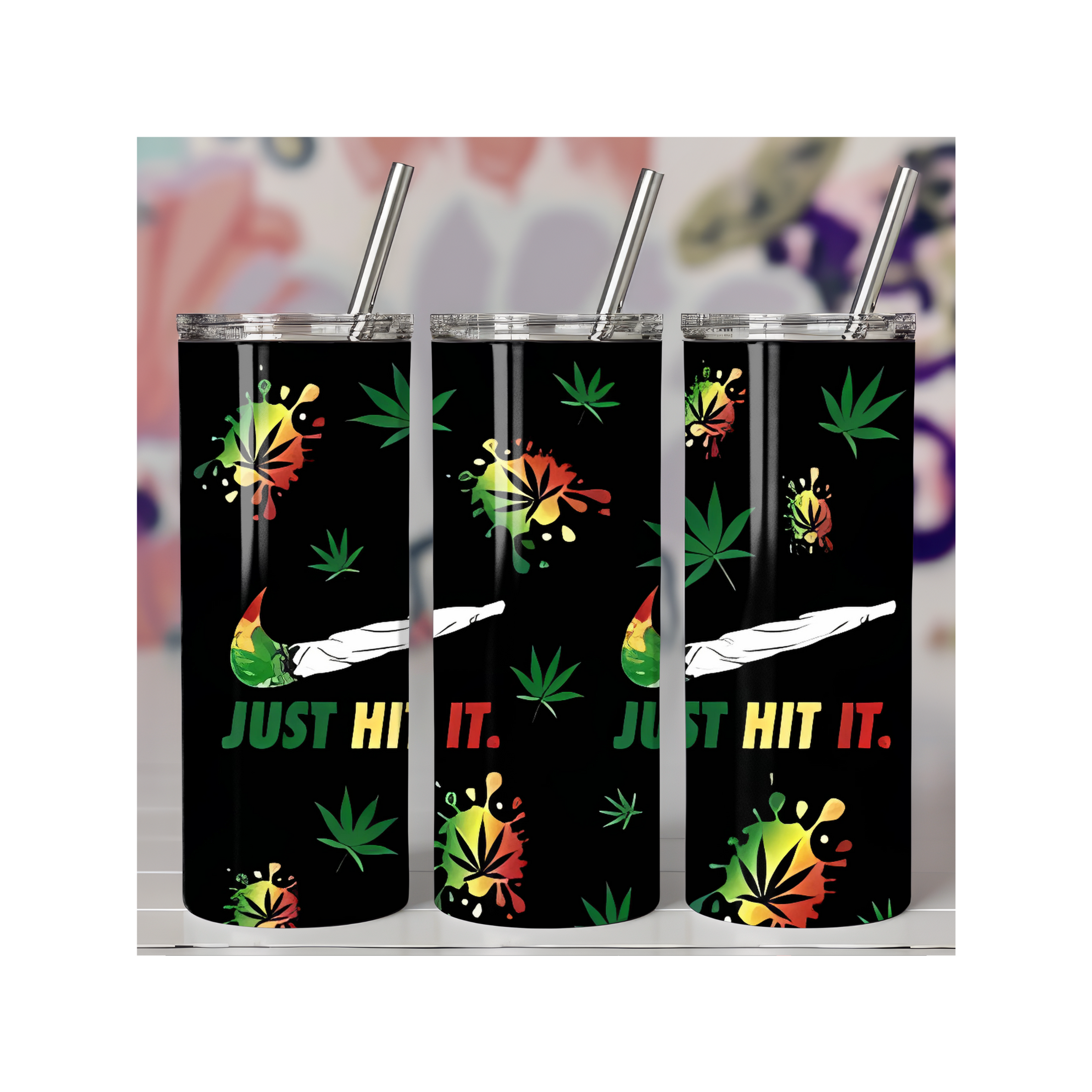 Just Hit It Weed Tumbler