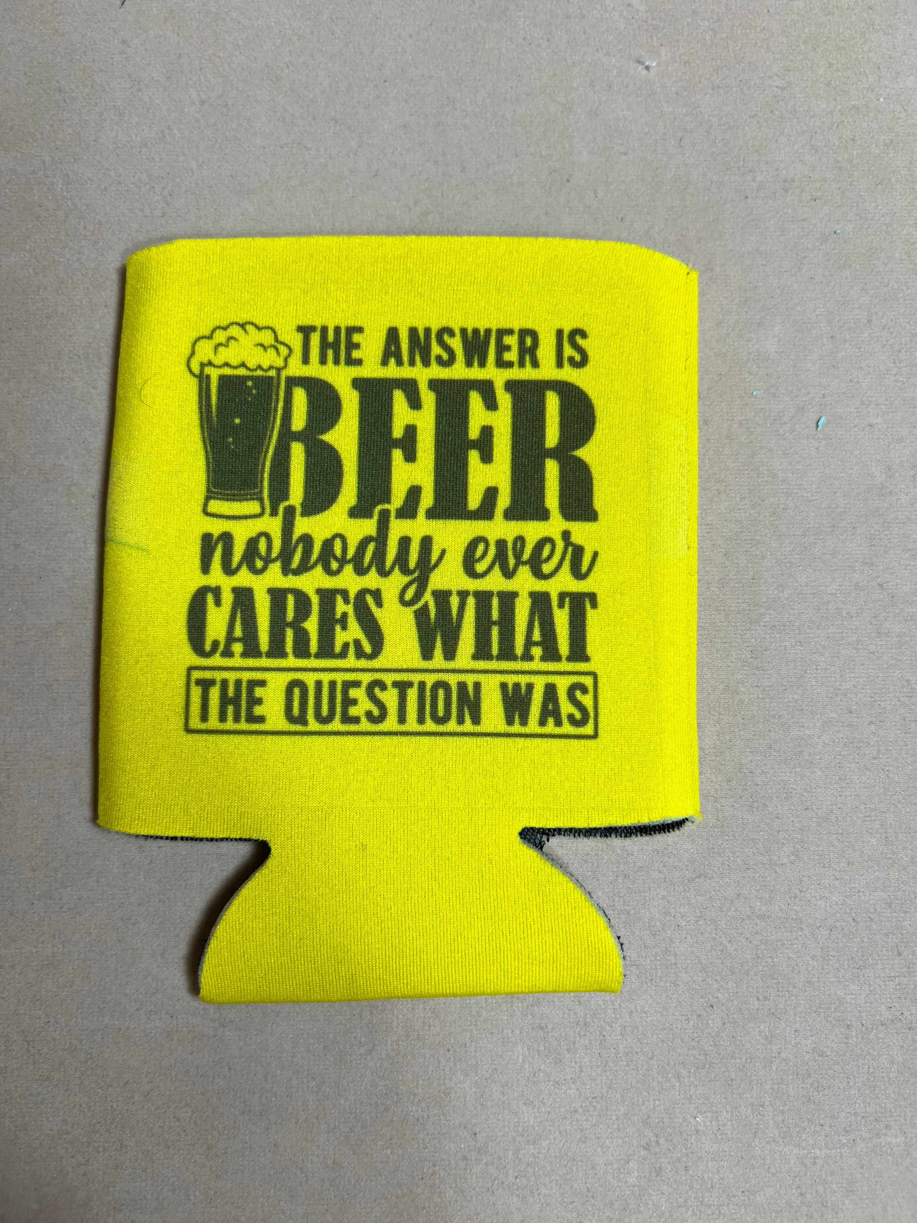 Beer is the Answer, No One Cares What the Question was