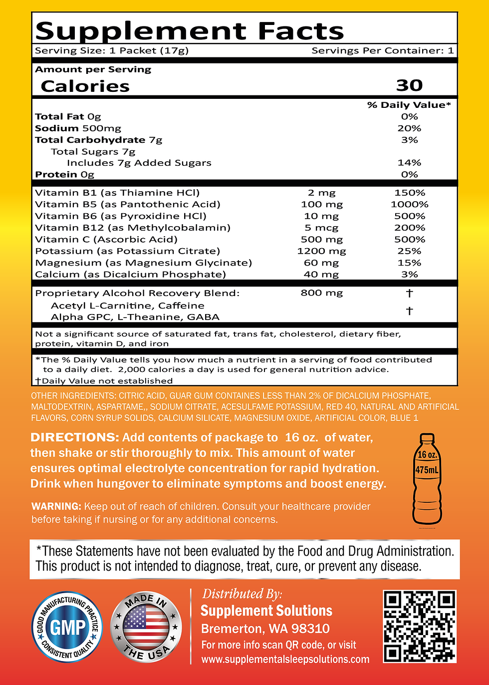 Thumbnail: Hangover Recovery Drink Mix