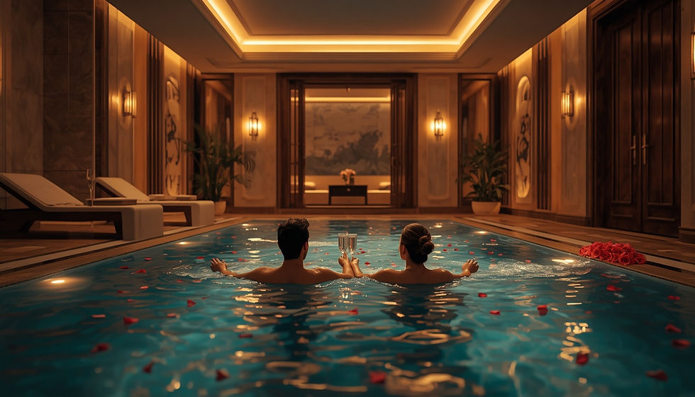 cadeau de mariage original à Nancy dans une love room avec jacuzzi privatif