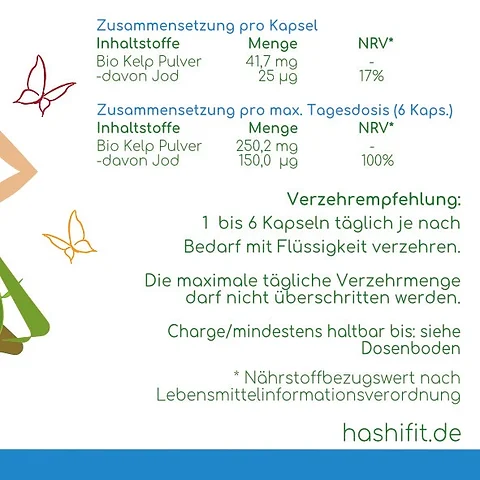 Jod Aus Kelp Feindosierbar 120 Extra Niedrig Dosierte Mini Kapseln