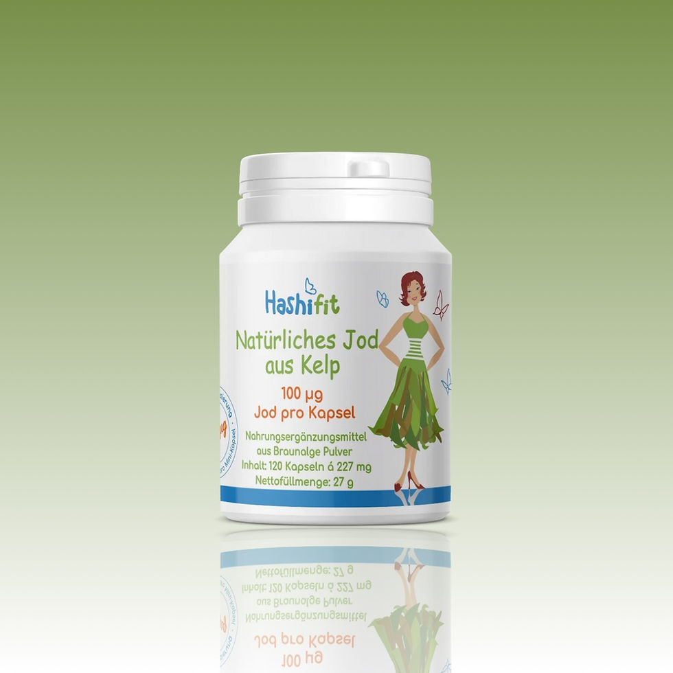 Hashifit natürliches Jod aus Bio Kelp feindosierbar 100µg je Mini Kapsel ideal bei Hashimoto EAN-4260563129150