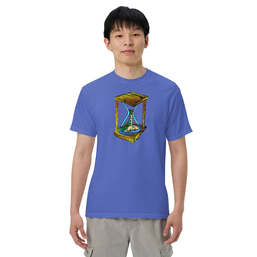 Miniature :  Vacation Time Unisex garment-dyed heavyweight t-shirt