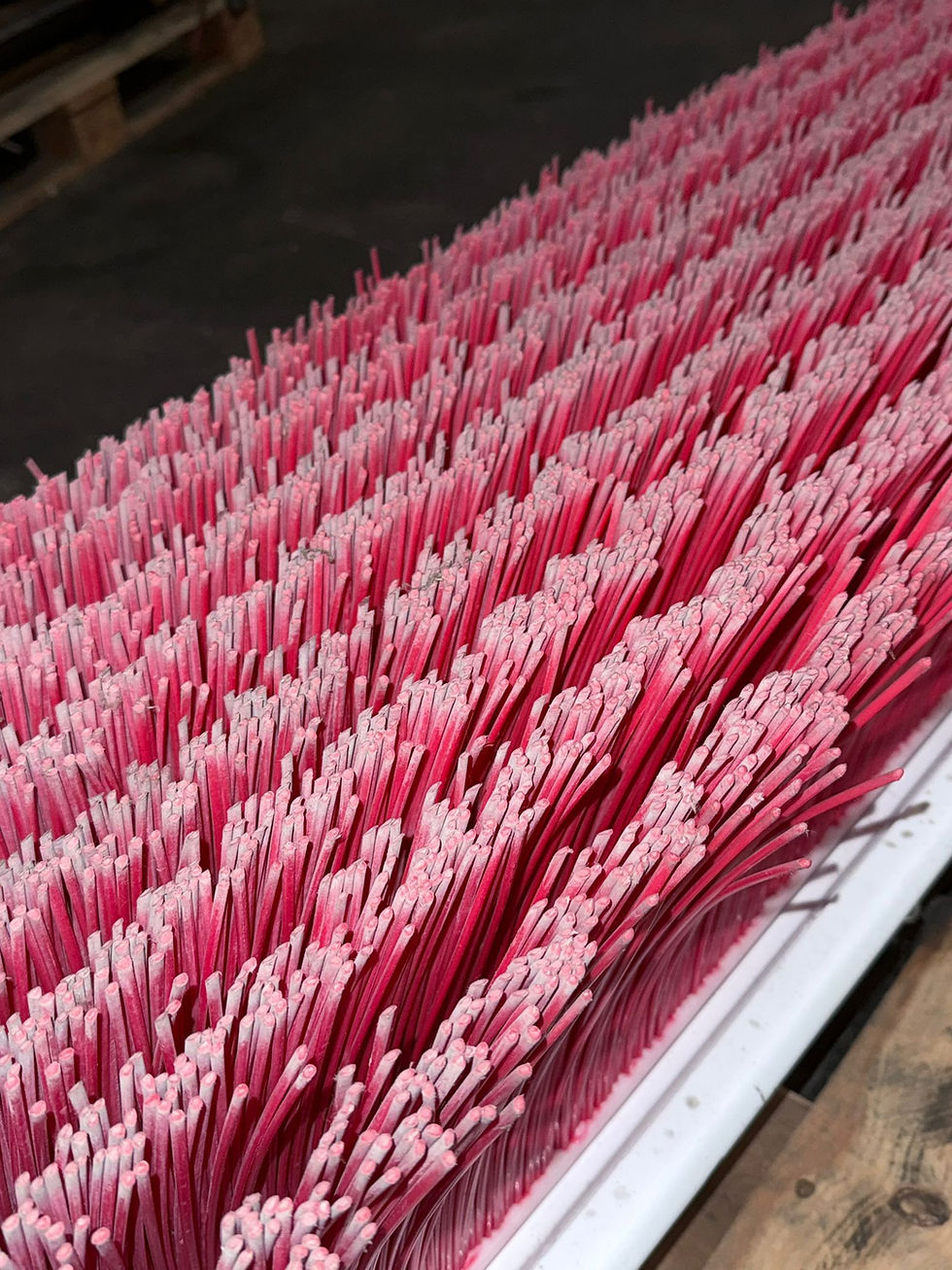 Stapler-Kehrbesen Broom BP, Arbeitsbreite 1500 mm, 60'', 8 Bürstenreihen