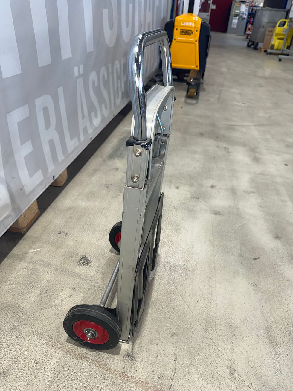 Miniature : Sackkarre aus Aluminium mit 2 Rädern, klappbar