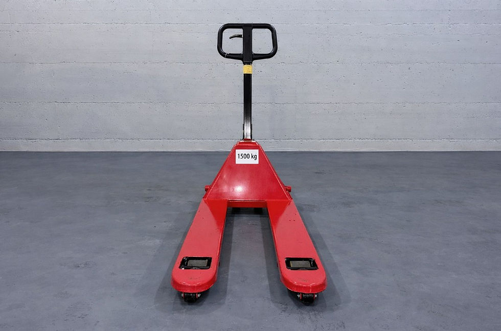 Manueller Handhubwagen, 1500 kg Tragkraft, rot, Gabellänge 1150 mm