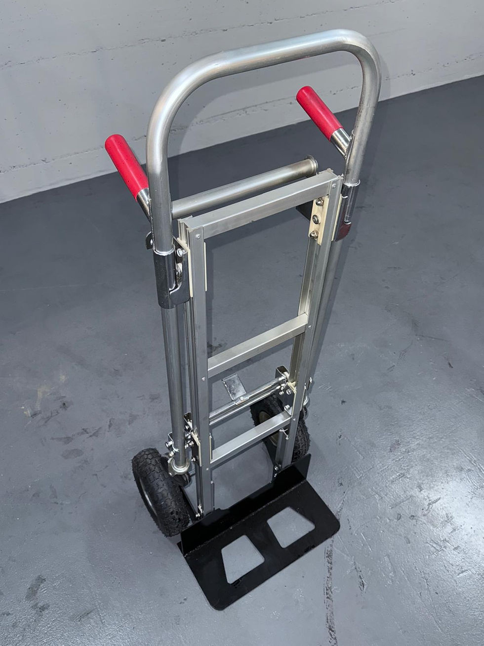 Miniature : Professionelle Sackkarre aus Aluminium für Lager und Transport