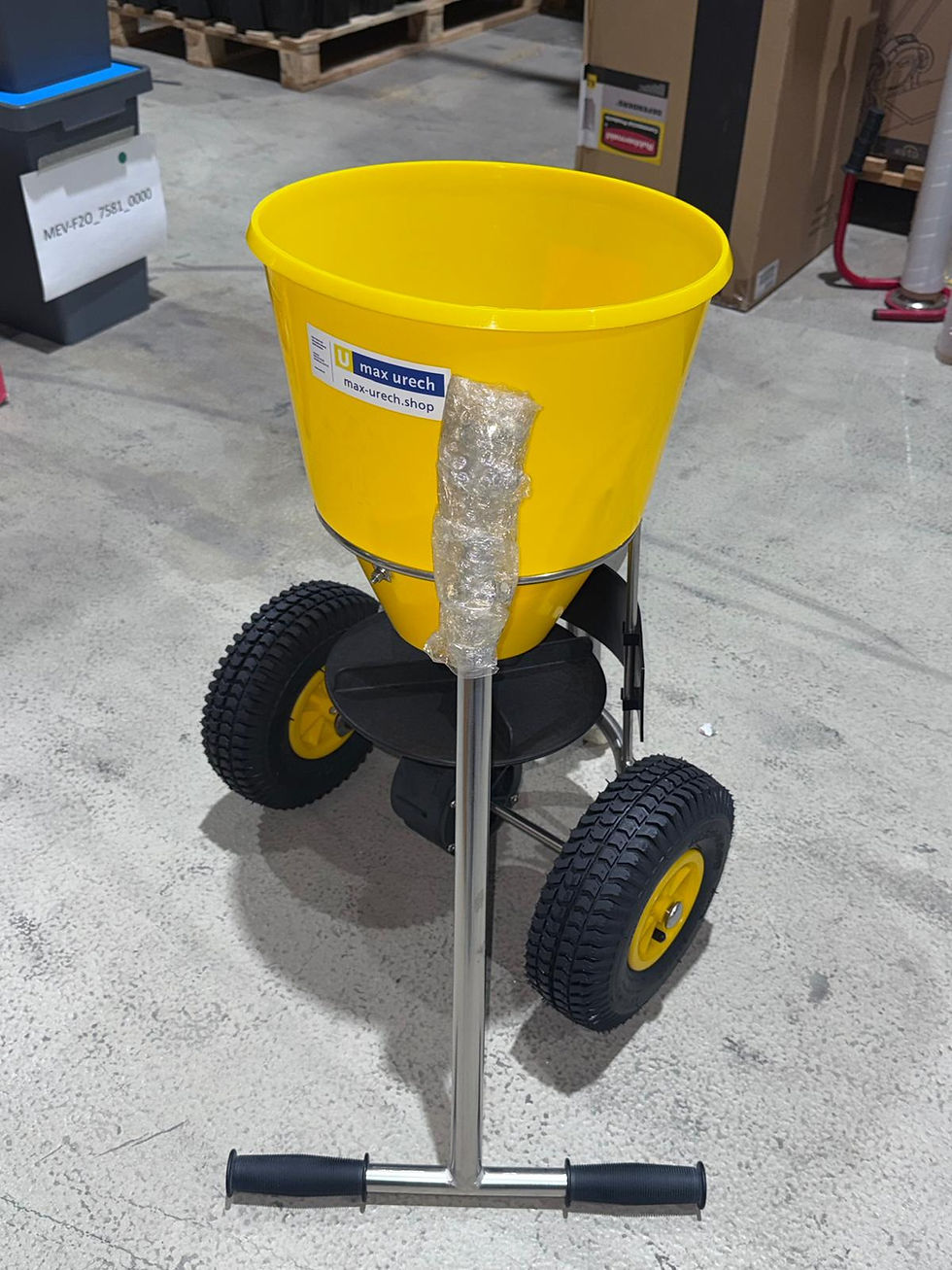 Streuwagen für Sand und Salz, fahrbar, Handstreuer für Winterdienst