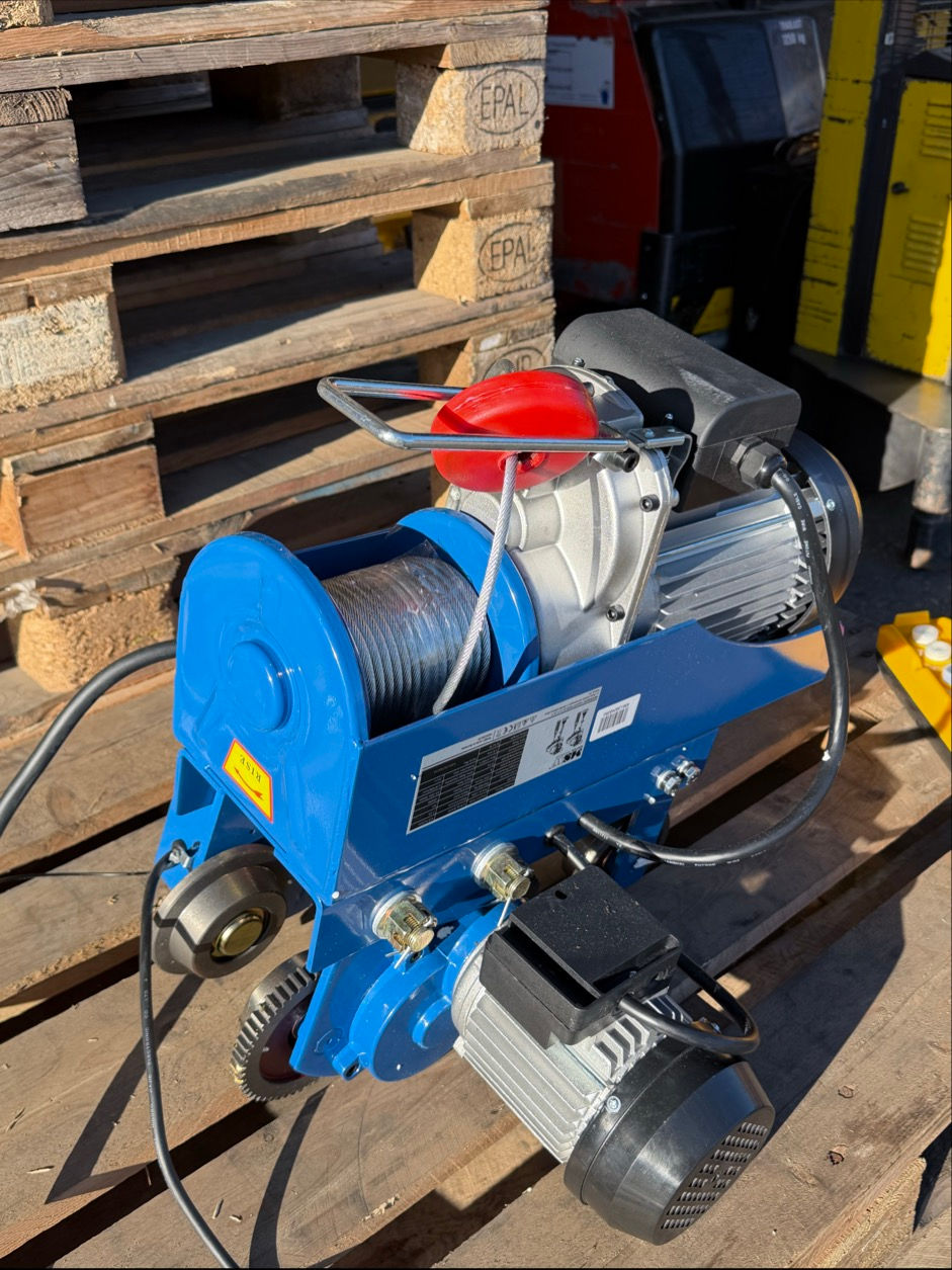 Miniature : MSW Procat 1200 Elektrischer Seilhebezug mit Laufkatze, 990 kg, 230V, 1800 W