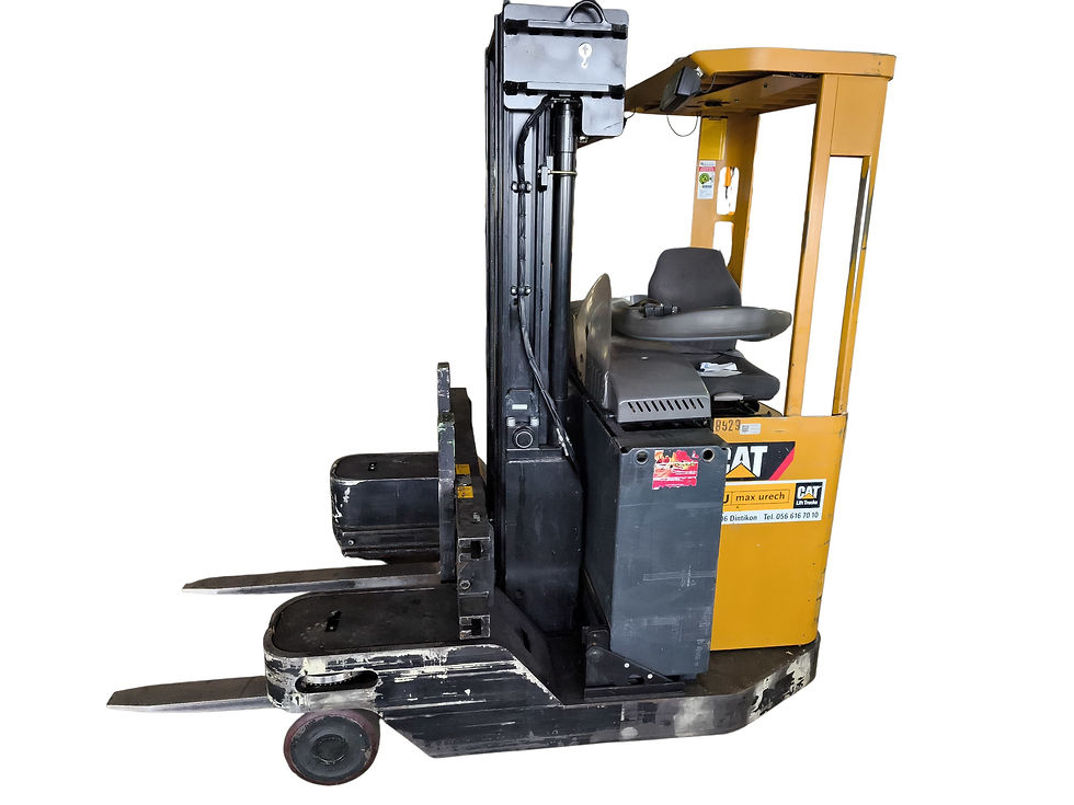 CAT NRM25K Elektro-Schubmaststapler 2.5 t, Triplex-Vollfreihub 4,8 m mit Zinken