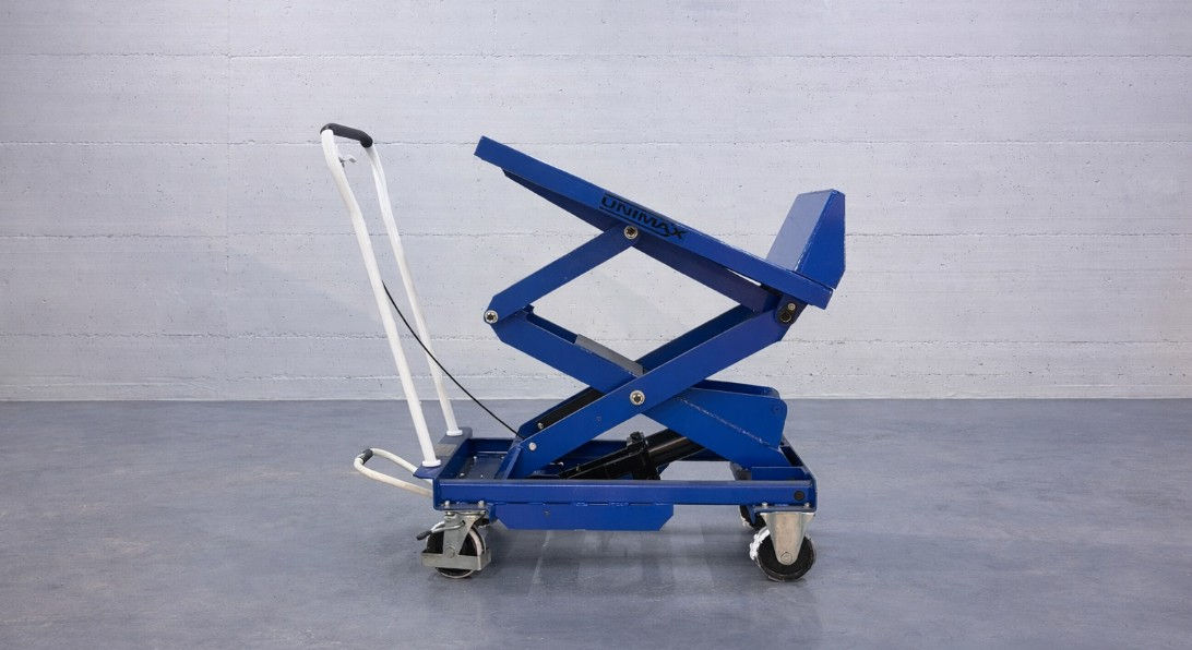 Hydraulischer Hubtischwagen mit Plattform, BL80, Traglast 800 kg