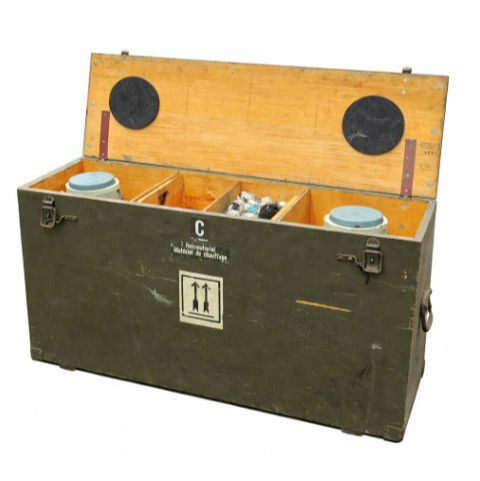 CH Militär-Transportkiste mit 2 x Heizstrahler, C, LIQ-00029