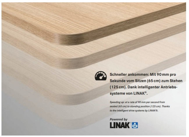 Miniature : WINEA FLOW Schreibtisch, Titanweiss