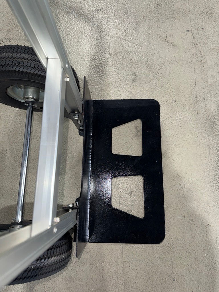 Miniature : Sackkarre mit Luftbereifung, Aluminium Transportkarre für Lager und Baustelle