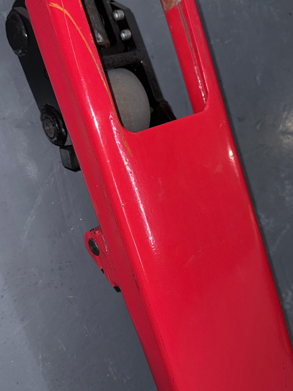 Miniature : Manueller Handhubwagen, 1500 kg Tragkraft, rot, Gabellänge 1150 mm