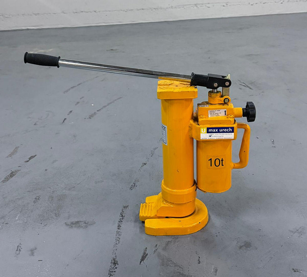 Hydraulischer Flaschenheber 10 t mit Pumphebel, Hubhöhe 420–650 mm