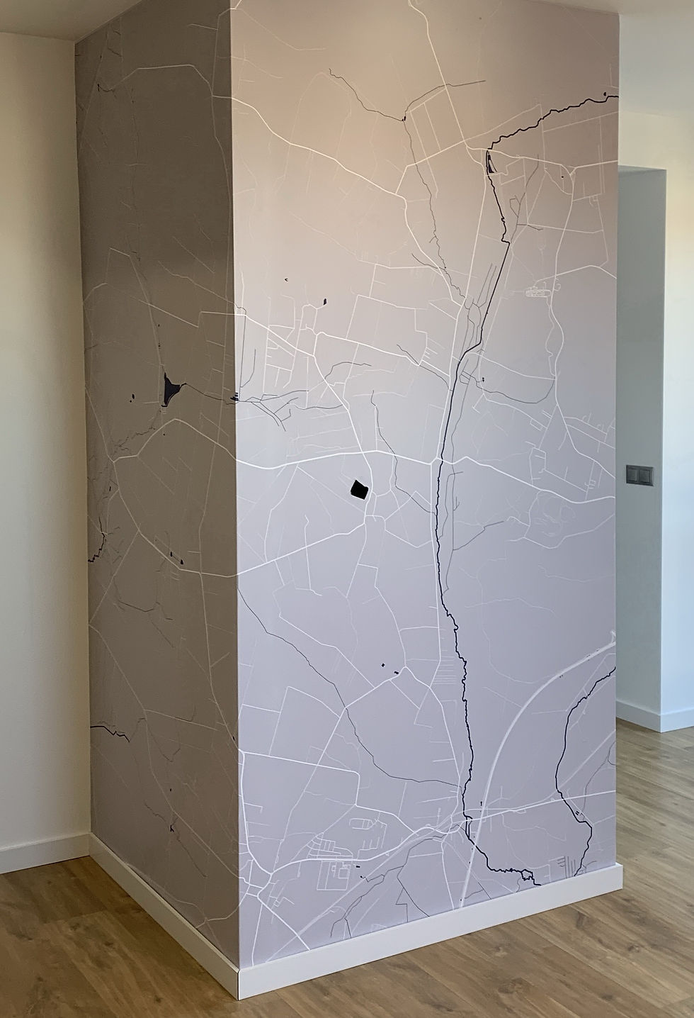 fototapeta mapa Kielc