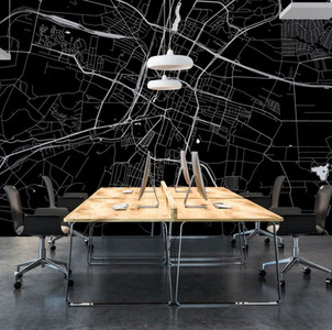 fototapeta mapa Kielc do biura