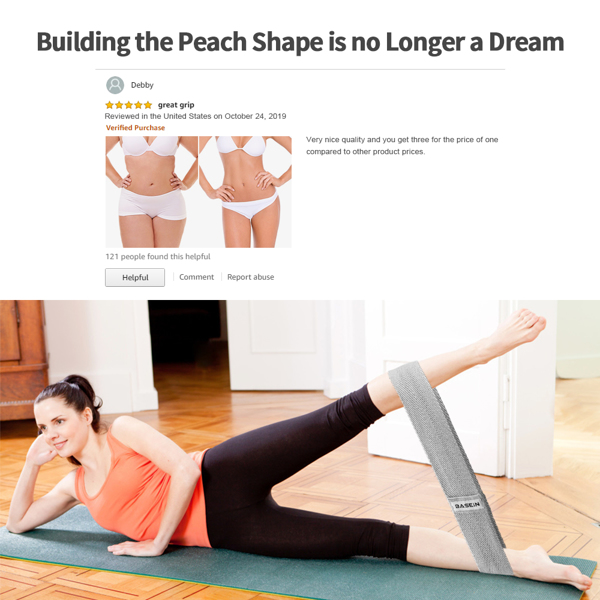 Thumbnail: 3 Pack Set Resistance Exercise Fitness Bands