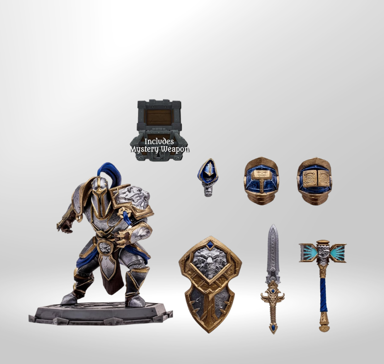 Thumbnail: McFarlane Toys World of Warcraft 6 Inches - Human: Paladin/Warrior Action Figure
