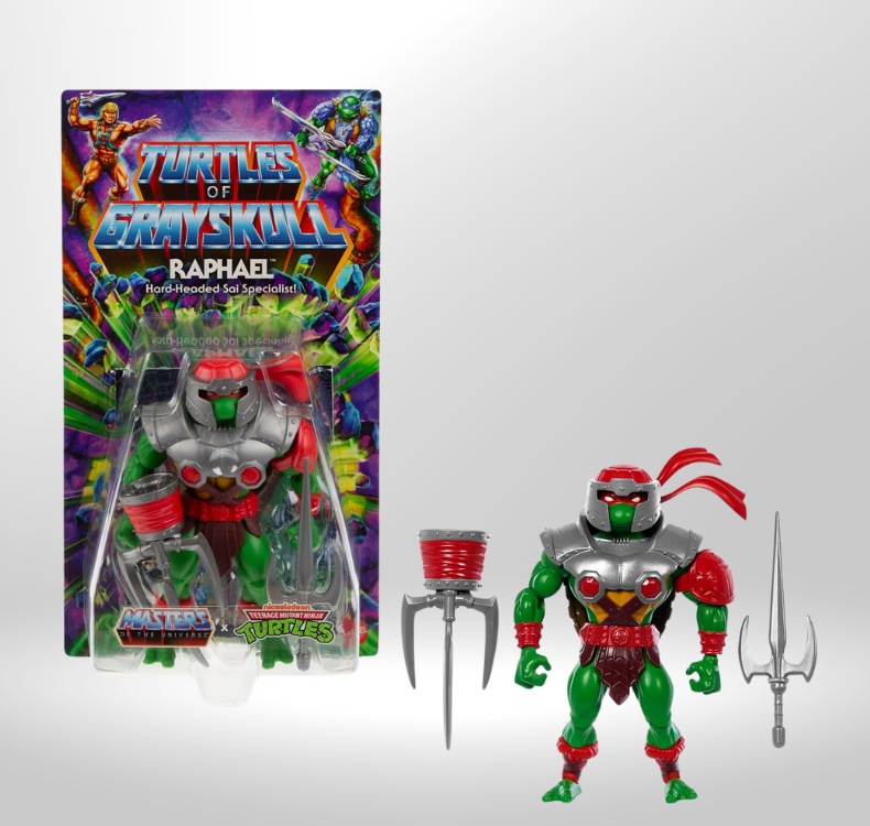 Thumbnail: Masters of the Universe Origins Turtles of Grayskull Wave 2 Raphael Action Fig