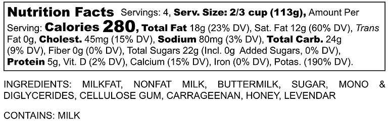 Nutritional Facts