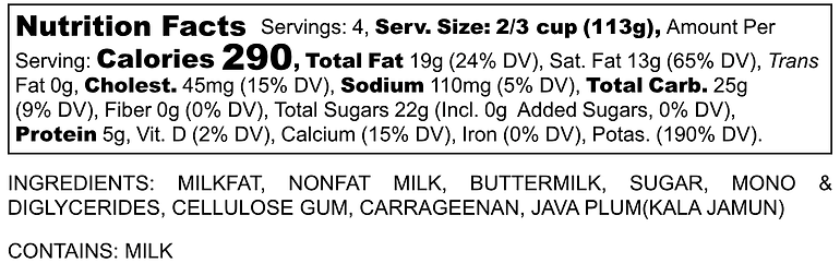 Nutritional Facts
