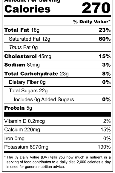 Nutritional Facts