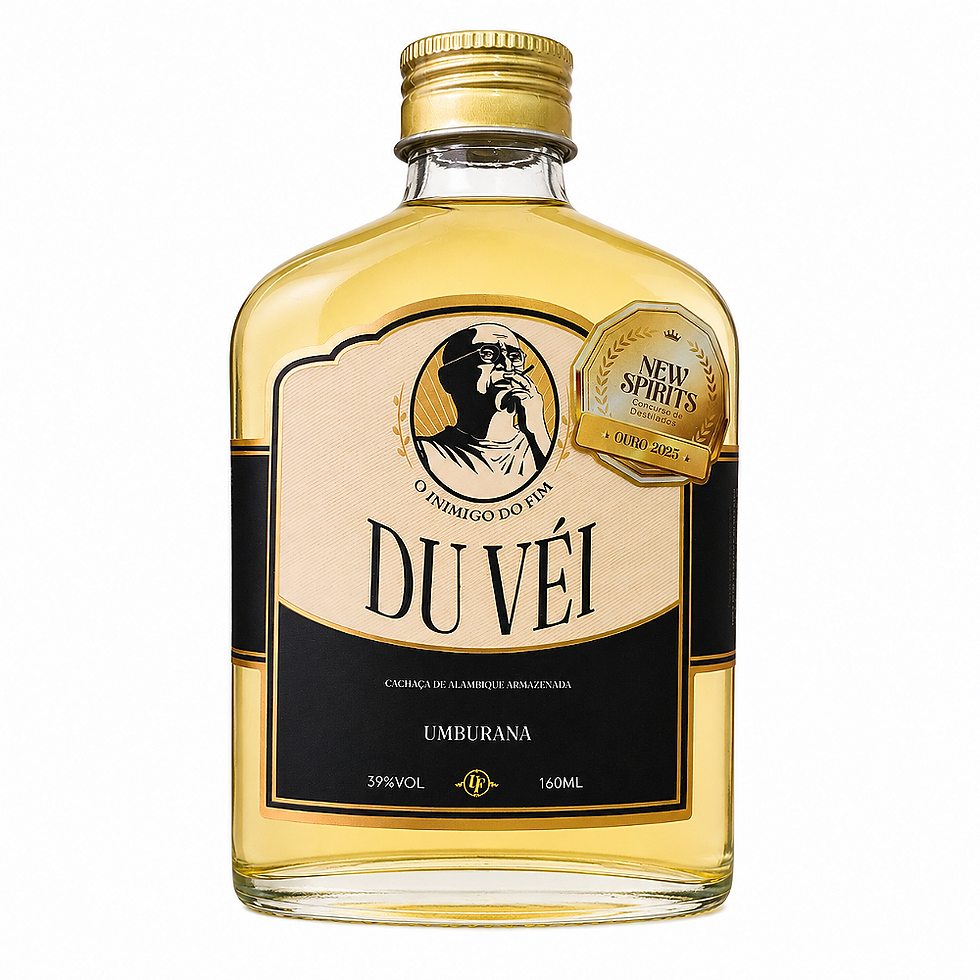 Du Véi Cachaça Don Fernandes de bolso 160ml Envelhecida em Umburana