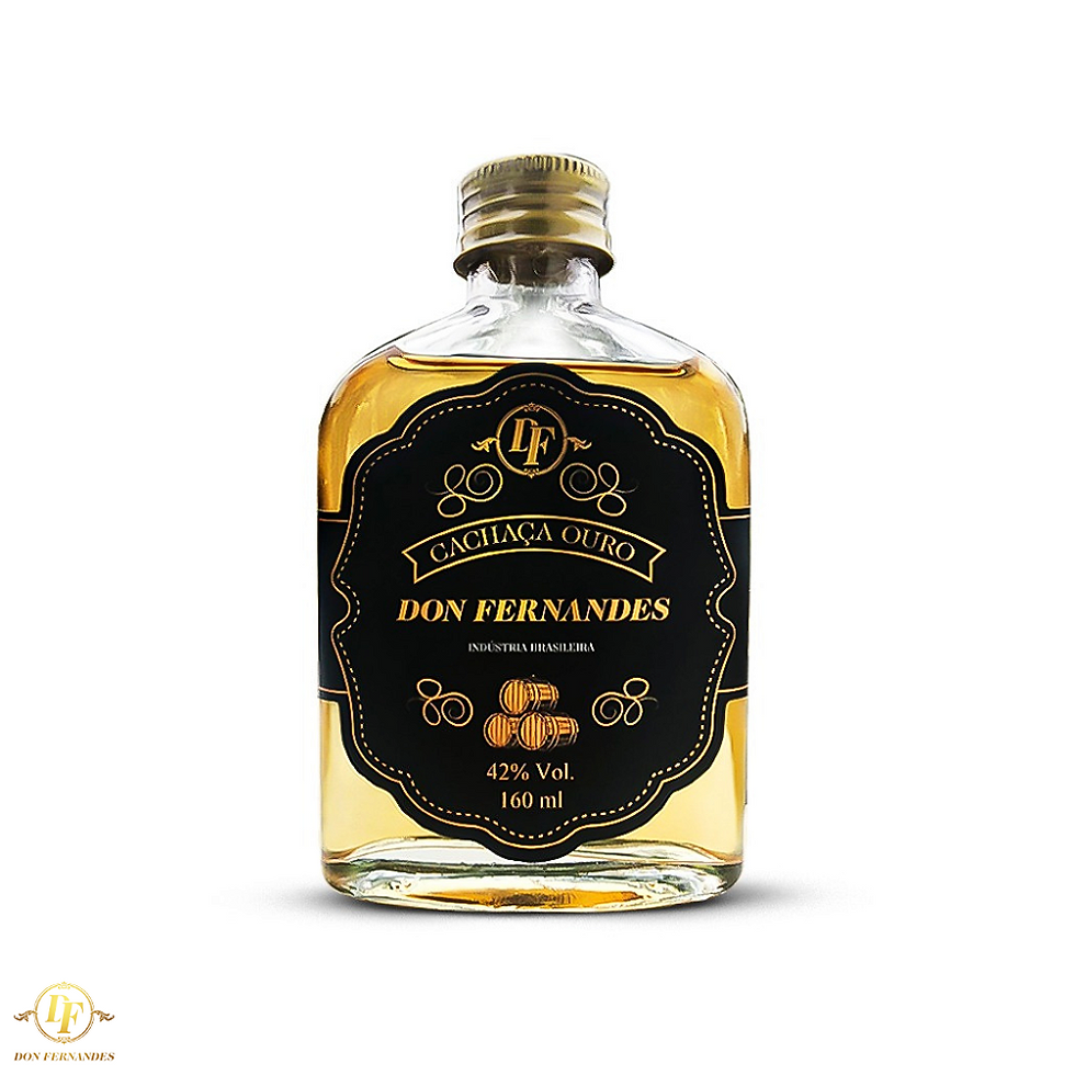 Don Fernandes de bolso 160ml Cachaça Envelhecida em Carvalho