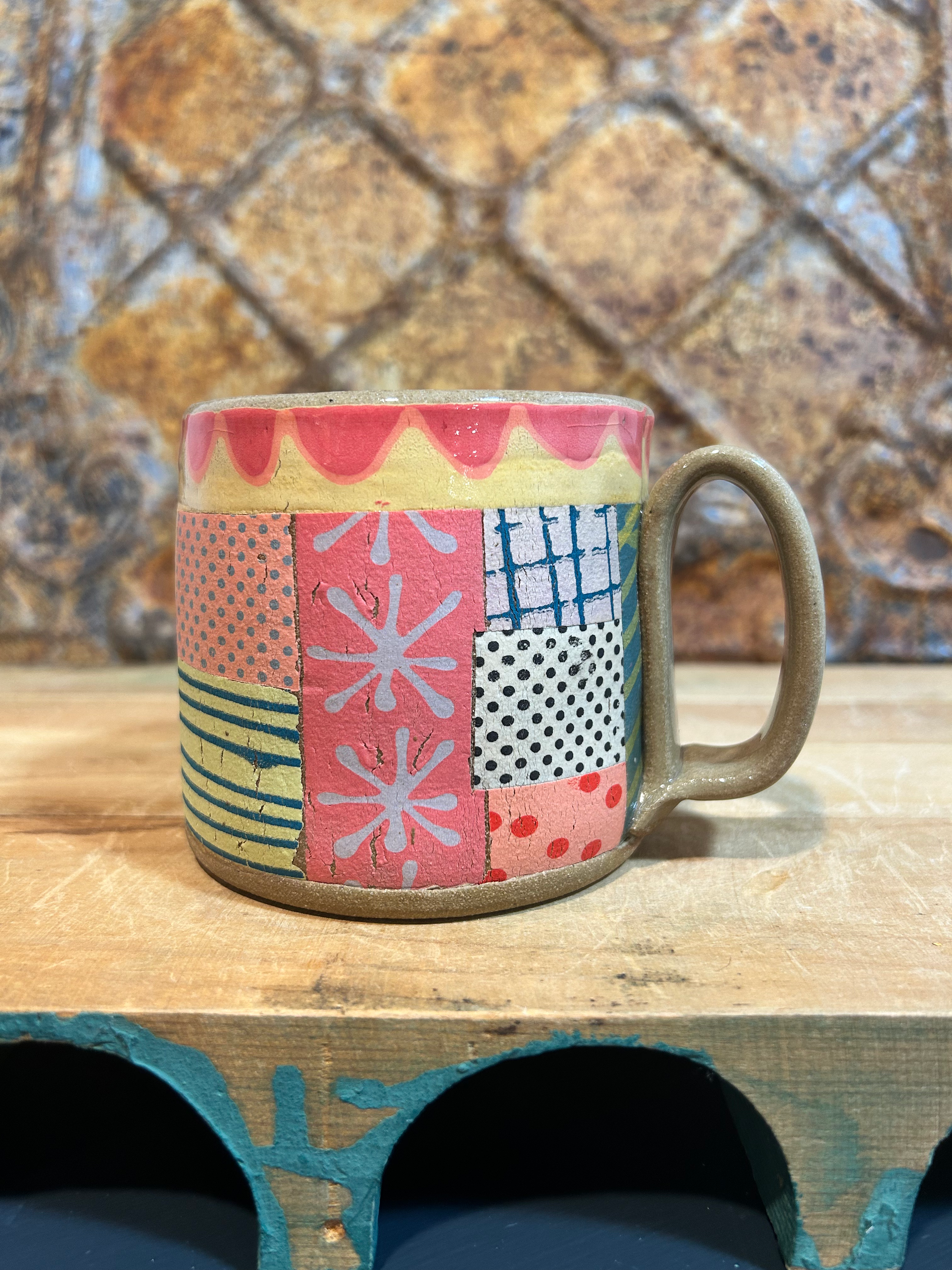 16 oz Mug matte scrap happy