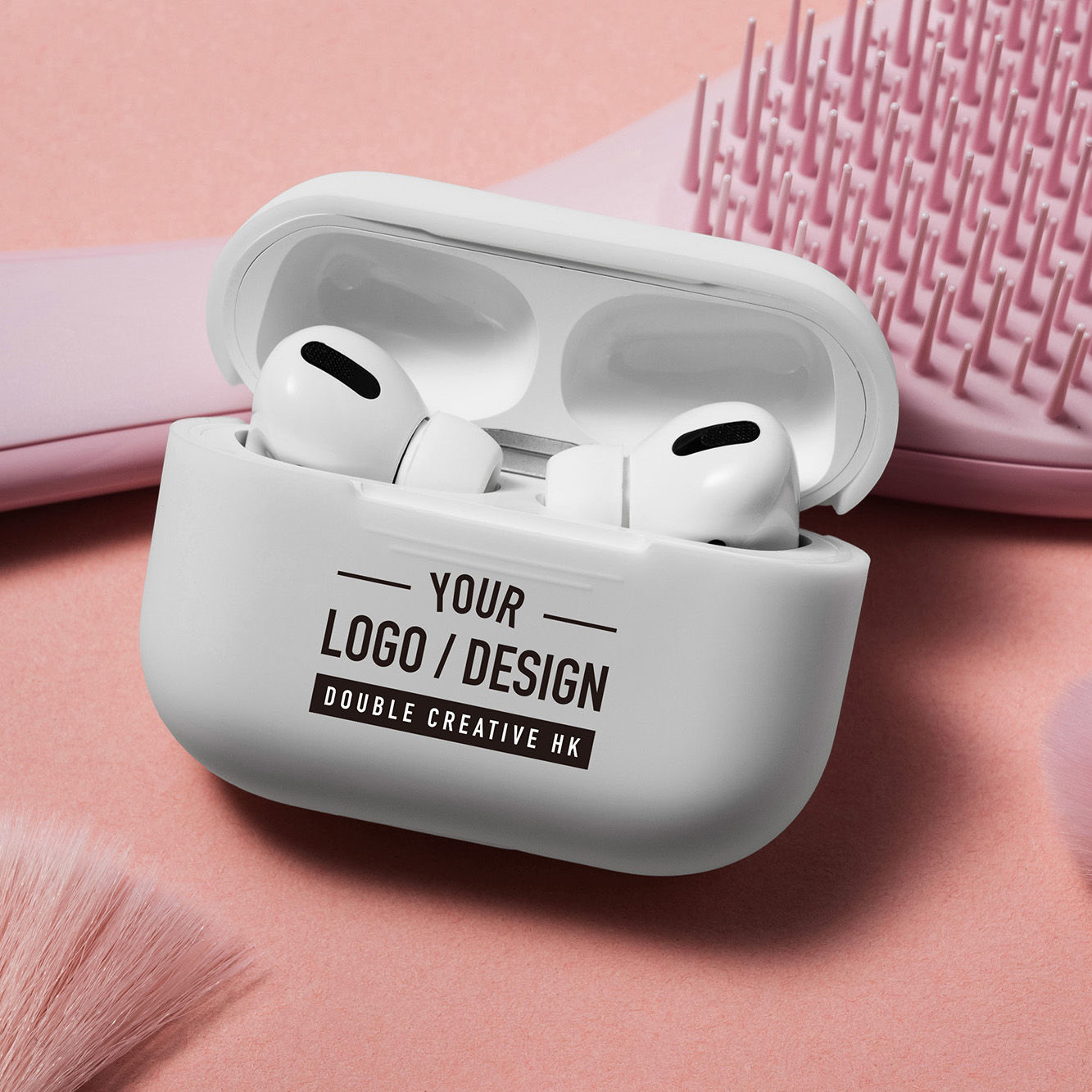 透明磨砂耳機殼 CG0027