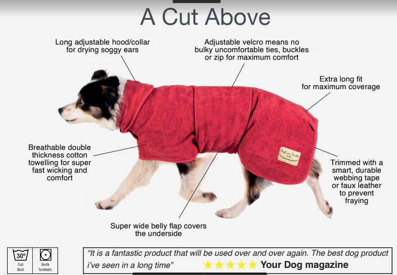 Thumbnail: Ruff & Tumble Classic Collection Dog Drying Coat