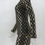 Thumbnail: Long Sleeve Black Gold Plaid Sequin Party Prom Club Bodycon Dress