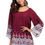 Thumbnail: Plus Size Floral Long Sleeve Summer Print Loose Mini Casual Dress