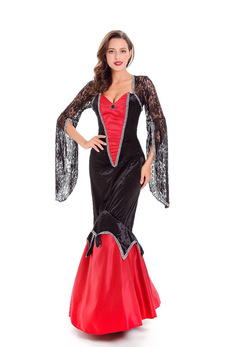 Women's Halloween Costumes Sexy Vampire Role-Playing Costume Cosplay Party Dress