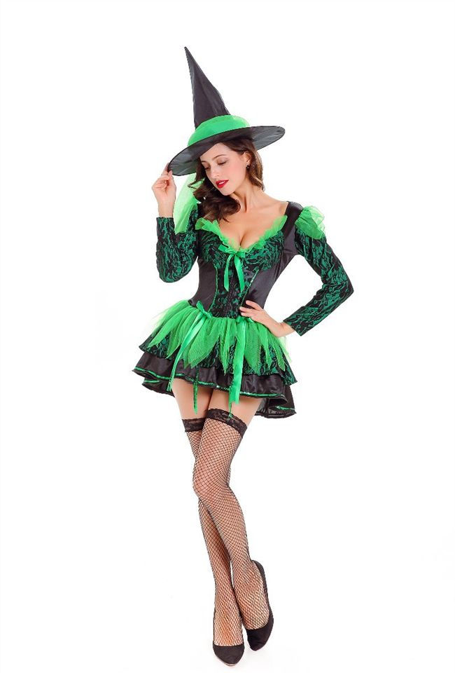 Thumbnail: New Halloween Costumes Witch Sexy Cosplay Party Dress Games Role-Playing Uniform