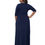 Thumbnail: Sexy V neck Maxi Plus Size 3/4 Sleeve Long Dress